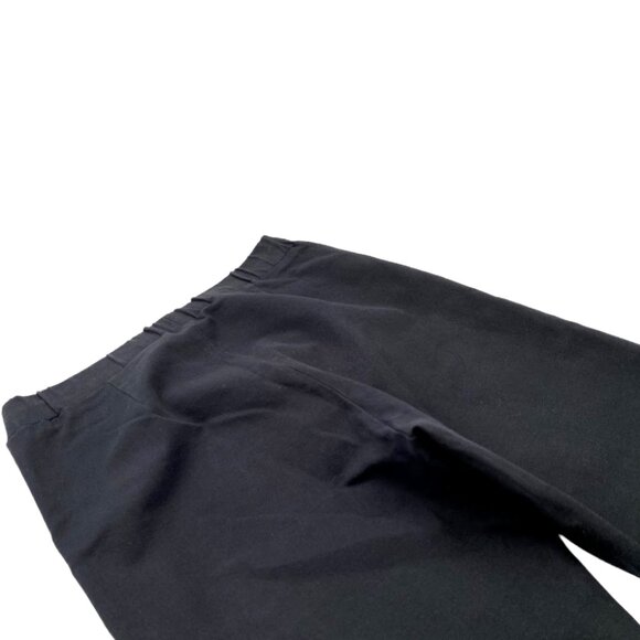 COS Tight Fitting Elastic Waistband Slightly Bootcut Black Chinos in Size 8 - Picture 2 of 10